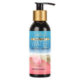 Sensuva Natural Water Based Lubricant Cotton Candy 4oz bottle with playful cotton candy design.