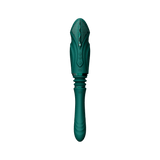 ZALO Sesh Compact Sex Machine in Turquoise Green with PowerThrust technology for enhanced pleasure and versatility.