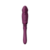 Velvet Purple ZALO Sesh Compact Sex Machine with PowerThrust technology and telescopic range, offering a customizable experience.