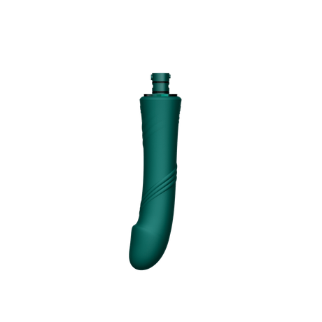 ZALO Sesh Compact Sex Machine in turquoise green with PowerThrust technology for enhanced satisfaction and customizable experience.