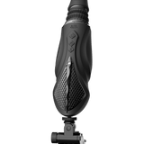 ZALO Sesh Compact Sex Machine in Obsidian Black featuring PowerThrust technology with up to 6 thrusts per second and telescopic range.