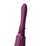 ZALO Sesh Compact Sex Machine in Velvet Purple showcasing PowerThrust technology and sleek design.