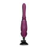 ZALO Sesh Compact Sex Machine in Velvet Purple with PowerThrust technology, front view showcasing sleek design and suction base.