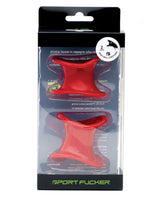 Sport Fucker Ergonomic Ball Stretcher Kit Red packaging displaying two red ergonomic ball stretchers.
