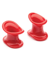 Sport Fucker Ergonomic Ball Stretcher Kit Red, soft and stretchy red ball stretchers designed for comfort.