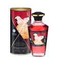 Shunga Warming Massage Oil Sparkling Strawberry Wine 3.5 Oz in elegant packaging, designed for intimate experiences.
