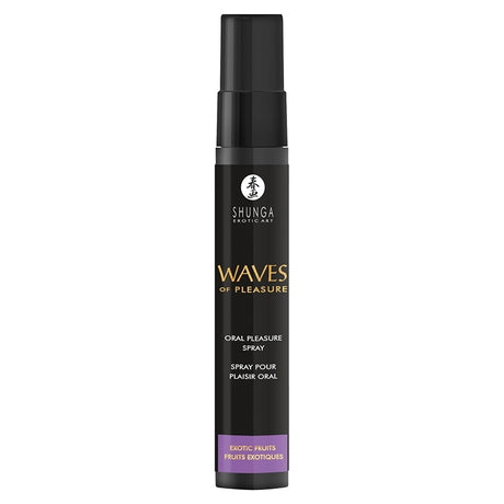 Shunga Waves Of Pleasure Oral Pleasure Spray Exotic Fruits for enhancing intimate moments with tropical flavor.