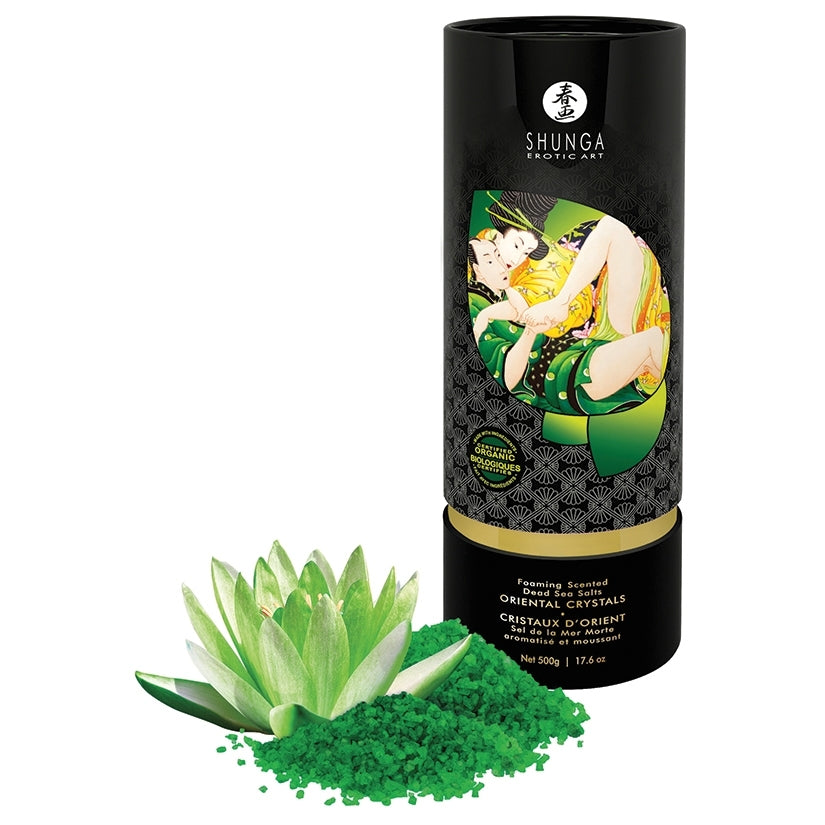 Shunga Oriental Crystals Bath Salts-lotus Flower 17.6 Oz