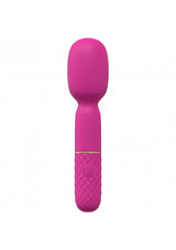 Loveline Bella Mini Wand Vibrator Pink in vibrant pink, compact design for effortless handheld pleasure.