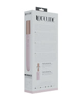 Shots LoveLine The Traveler Rechargeable Vibrator Pink packaging with usage instructions and product details.