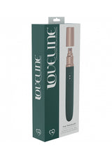 Loveline The Traveler Travel Vibe Forest Green packaging, featuring a compact design and sleek appearance.