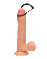 Ouch Urethral Sounding Silicone Plug & Cock Ring Black, dual-purpose silicone for urethral stimulation and cock ring.