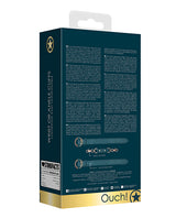 Shots Ouch Halo Wrist or Ankle Cuffs Green packaging back view showcasing features and instructions.