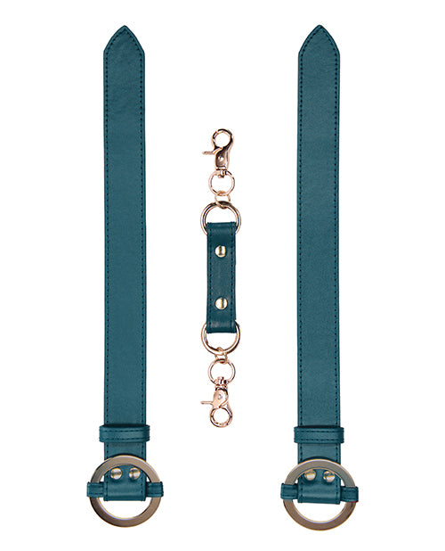 Shots Ouch Halo Wrist or Ankle Cuffs Green featuring elegant design and golden accents.