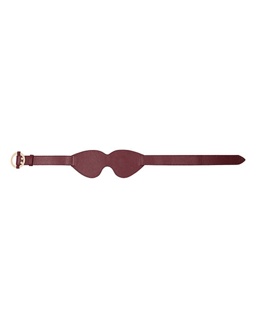 Shots Ouch Halo Eyemask Burgundy stylish eyemask in rich burgundy color with elegant design.