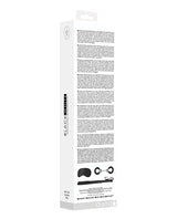 Ouch Black & White Introductory Bondage Kit Black packaging displaying detailed product information and accessories.