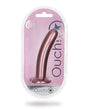Shots Ouch 6 inch Smooth G-Spot Dildo Rose Gold packaging showcasing sleek silicone design