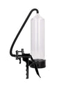 Pumped Elite Beginner Penis Pump Transparent with clear cylinder and hand-held operation for first-time users.