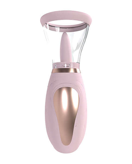 Shots Pumped Enhance Vulva and Breast Pump Pink suction device for breast and vulva enhancement.