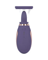 Shots Pumped Enhance Vulva & Breast Pump Purple, a rechargeable two-in-one vacuum suction device for sensitive areas.