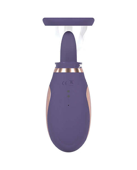 Shots Pumped Enhance Vulva & Breast Pump Purple, a rechargeable two-in-one vacuum suction device for sensitive areas.