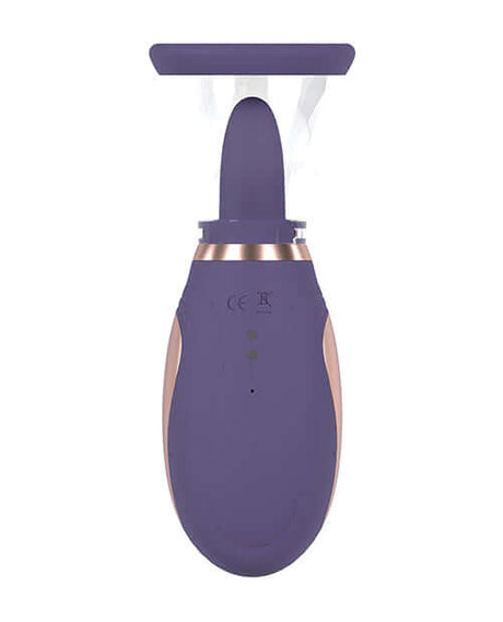 Shots Pumped Enhance Vulva & Breast Pump Purple device showcasing its design and features.