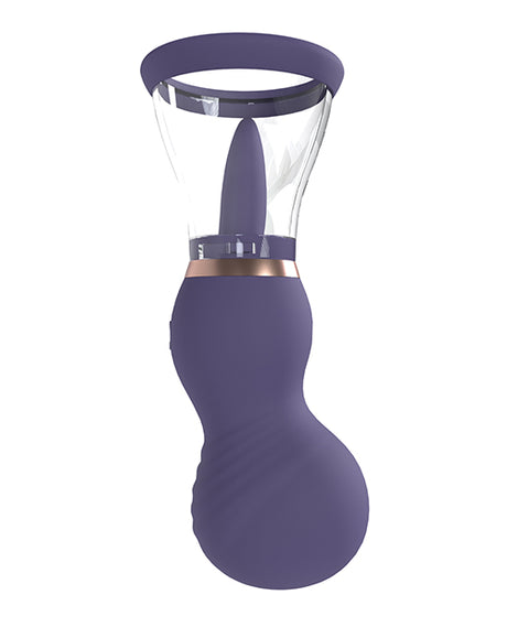 Shots Pumped Sensual Vulva & Breast Pump Purple - dual-cup suction kit for enhanced sensitivity and intimacy.