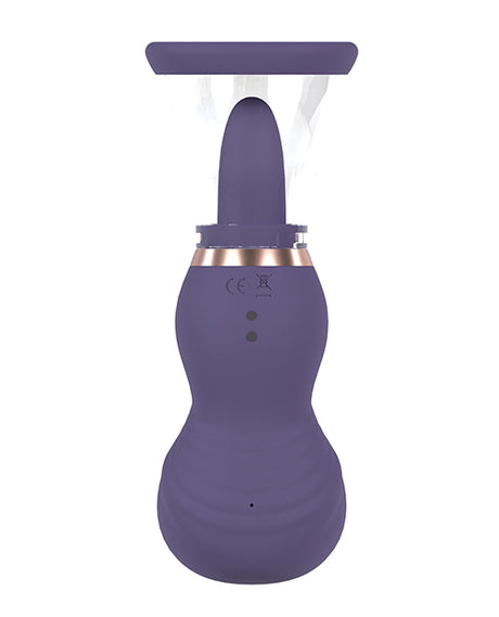Shots Pumped Sensual Vulva & Breast Pump Purple, dual-cup suction kit for enhancing sensitivity and pre-bedroom preparation.