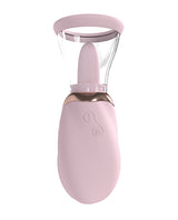 Shots Pumped Boost Rechargeable Vulva & Breast Pump Pink showing sleek design and dual-purpose suction.