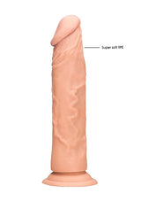 RealRock 8 Inch Realistic Suction Cup Dildo Flesh made from super soft TPE material for lifelike experience.