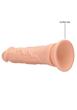RealRock 8 Inch Realistic Suction Cup Dildo Flesh with lifelike design and suction cup base.