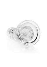 Realrock Realistic Straight Dildo 11 inches Clear, a transparent dildo designed for versatile pleasure.