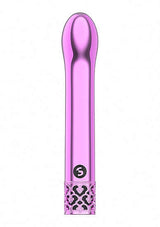 Royal Gems Jewel G-Spot Vibrator Pink with elegant jewel-inspired design and curved tip for G-spot stimulation.