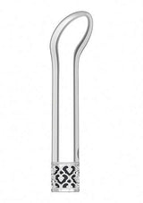 Royal Gems Jewel G-spot Vibe Silver with a sleek metallic finish and elegantly curved tip for targeted pleasure.