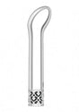 Royal Gems Jewel G-spot Vibe Silver with a sleek metallic finish and elegantly curved tip for targeted pleasure.