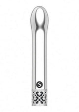 Royal Gems Jewel G-spot Vibe Silver with a sleek metallic design and luxurious detailing.