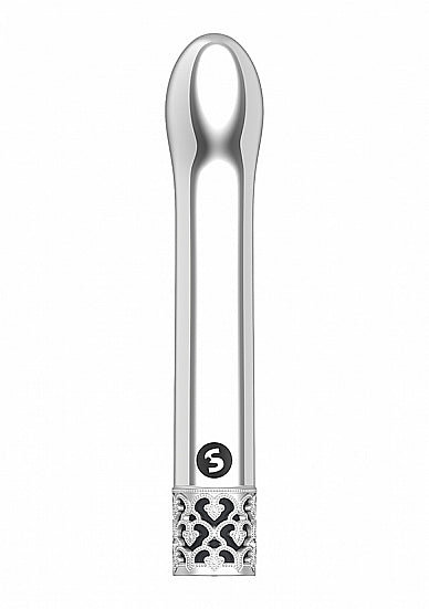 Royal Gems Jewel G-spot Vibe Silver with a sleek metallic design and luxurious detailing.