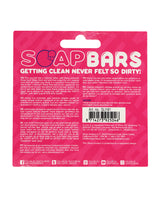 Shots Gay Bar Novelty Soap Bar Pink packaging with playful slogan and product details.