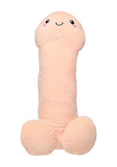 S-Line 35 Inch Penis Plushie Flesh Stuffed Toy features a cute smiling design in soft plush fabric.