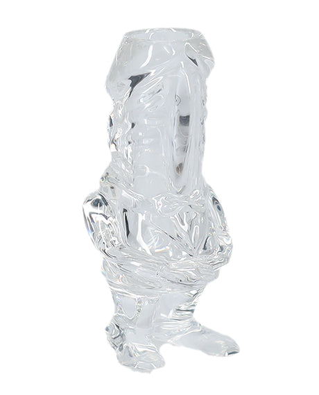 S-Line The Dickheads Groom Tall Shot Glass Clear with a humorous design for bachelor and bachelorette celebrations.