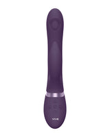Shots Vive Aimi Pulse G-Spot Rabbit Purple vibrator with ergonomic design and control buttons.