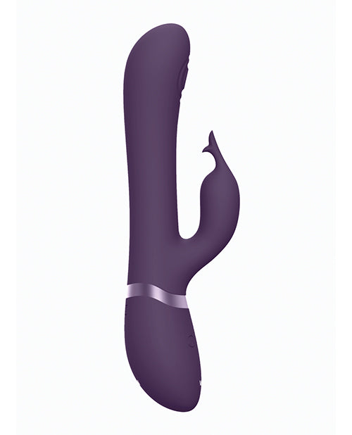Vive Etsu Pulse G-Spot Rabbit Vibrator Purple side view showcasing its design and features.