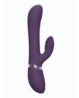 Vive Etsu Pulse G-Spot Rabbit Vibrator Purple side view showcasing its dual-stimulation design.