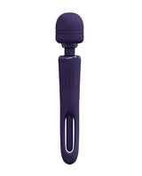 Shots Vive Kiku Double Ended Wand Vibrator Purple showcasing its sleek design and powerful dual-motor features.