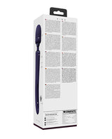 Shots Vive Kiku Double Ended Wand Vibrator Purple packaging with product details and instructions.
