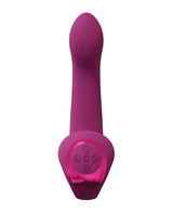 Vive Riko Triple Motor Rabbit Vibrator Pink showing sleek design and control buttons for customizable pleasure.