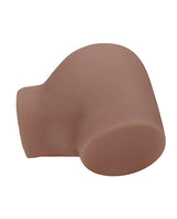 Shots Xkin Layla Love Dual Entry Masturbator Brown showcasing its realistic design and soft TPE material.