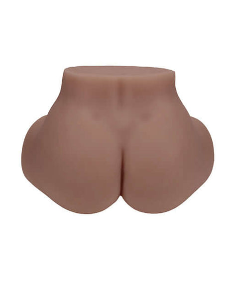 Shots Xkin Layla Love Dual Entry Masturbator Brown showing realistic dual-entry design and advanced material.
