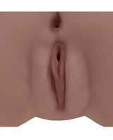 Shots Xkin Layla Love Dual Entry Masturbator Brown, showcasing realistic dual-entry design and ultra-soft texture.
