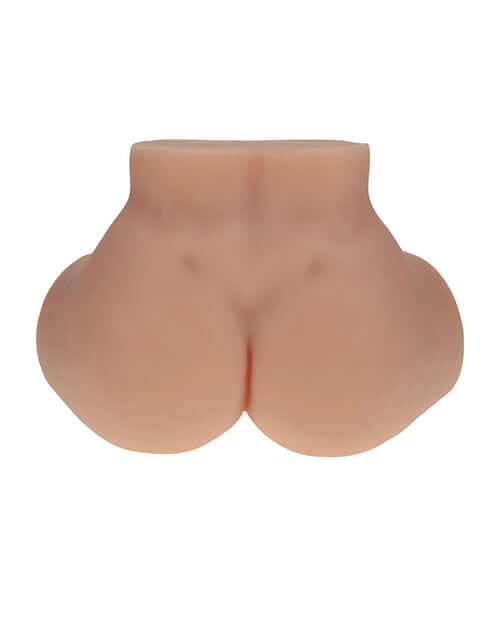 Shots Xkin Valentina Vellure Dual Entry Masturbator Tan realistic and detailed design showcasing the soft TPE material.